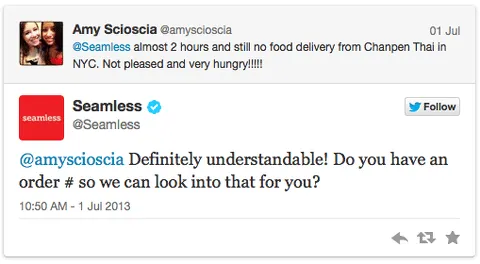 customer service over twitter