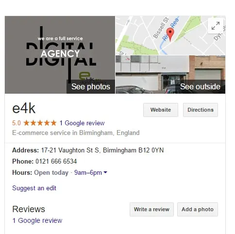 google my business