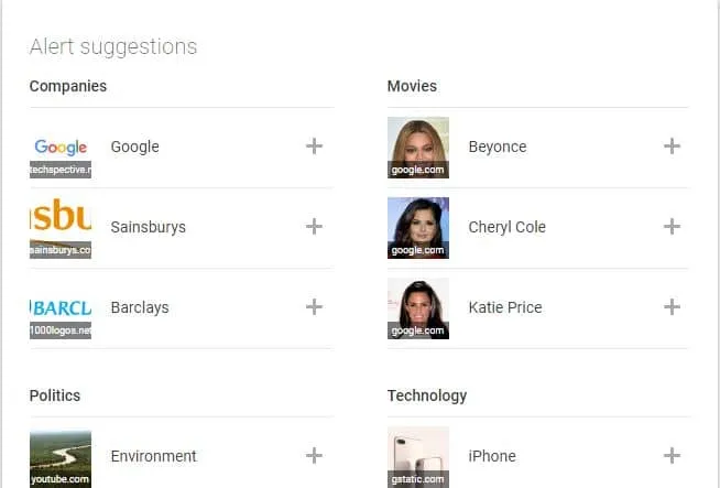 google alerts